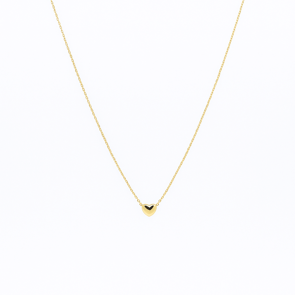 Zlatý náhrdelník CREYO AMORE so srdiečkovým príveskom